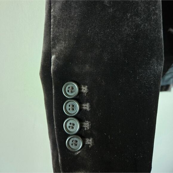 Zara Women's Velvet Tobacco Blazer - Picture 4 of 9